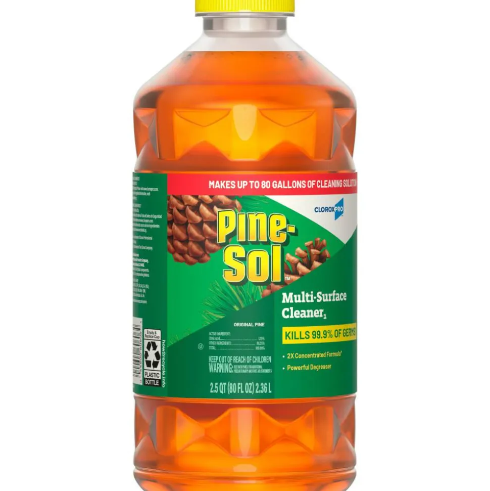 Pine-Sol CloroxPro Multi-Surface Cleaner Disinfectant Concentrated, Original Pine Scent, 80 oz Bottle