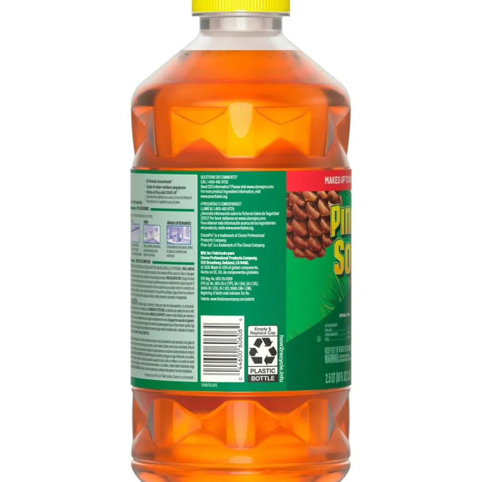 Pine-Sol CloroxPro Multi-Surface Cleaner Disinfectant Concentrated, Original Pine Scent, 80 oz Bottle