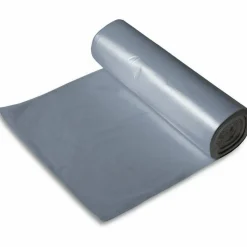 Pitt Plastics Linear Low Can Liners, 33" x 39", 1.1 Mil, Gray, Box Of 100