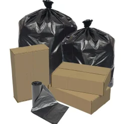 Pitt Plastics Repro Can Liners, 0.9-mil, 16 Gallons, Black, Case Of 500