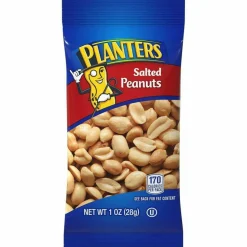 Planters Salted Peanuts, 1 oz Pack, 48/Box