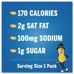 Planters Salted Peanuts, 1 oz Pack, 48/Box