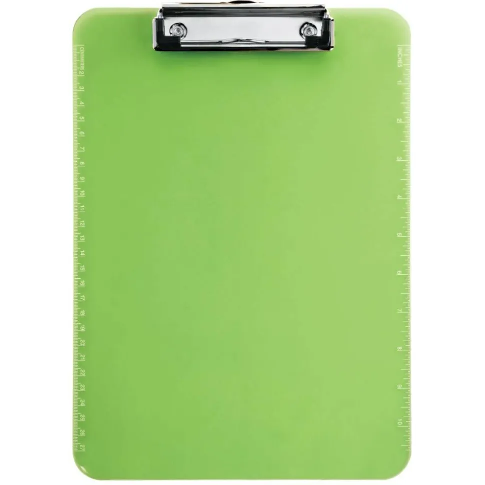 Plastic Clipboard, 9" x 12-1/2", Assorted Colors (No Color Choice)