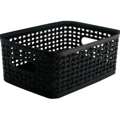 Plastic Weave Bin, Small Size, 4