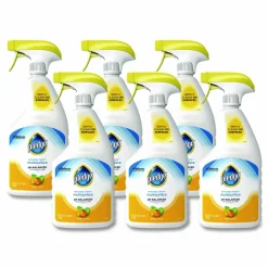 Pledge pH-Balanced Everyday Clean Multisurface Cleaner, Clean Citrus Scent, 25 oz Trigger Spray Bottle, 6/Carton