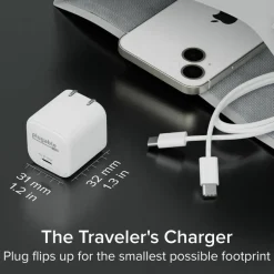 Plugable GaN USBC Charge Block 30W White