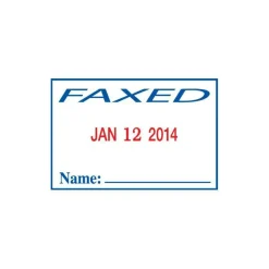 2000 PLUS Date 4 Message Dater Stamp Self-Inking Date 4-in-1 Message Dater Stamp, Received, Entered, Paid, Faxed, 15/16