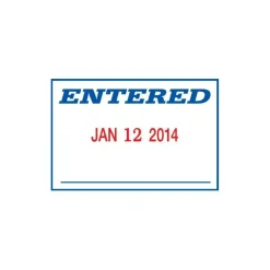 2000 PLUS Date 4 Message Dater Stamp Self-Inking Date 4-in-1 Message Dater Stamp, Received, Entered, Paid, Faxed, 15/16