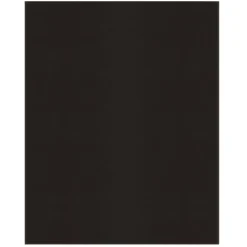 2-Pocket Paper Folders, Black, Pack of 25