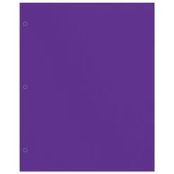 2-Pocket School-Grade Paper Folders, Letter Size, Assorted Colors, Pack Of 10