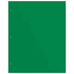 2-Pocket School-Grade Paper Folders, Letter Size, Assorted Colors, Pack Of 10