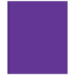 2-Pocket School-Grade Paper Folder with Prongs, Letter Size, Purple