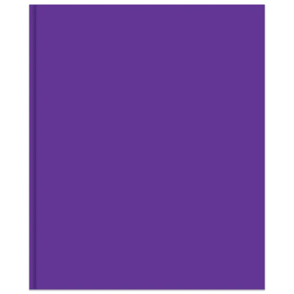 2-Pocket School-Grade Paper Folder with Prongs, Letter Size, Purple