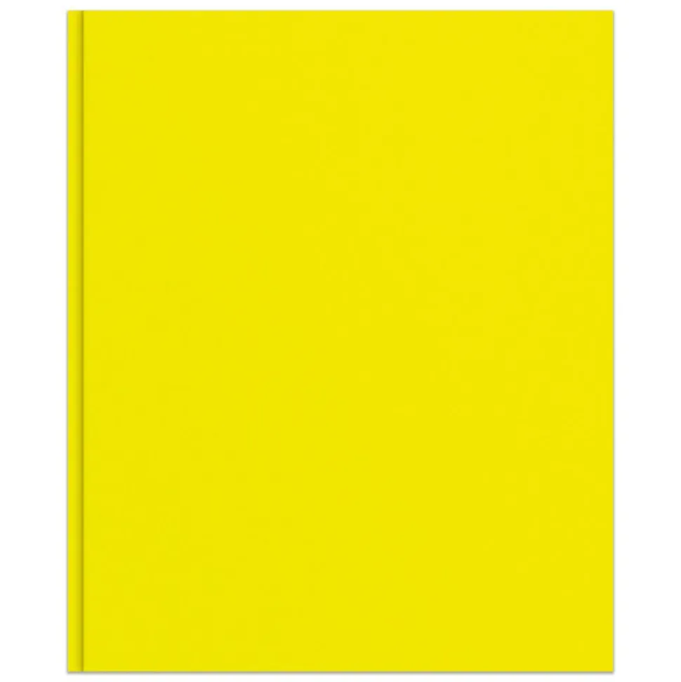 2-Pocket School-Grade Paper Folder with Prongs, Letter Size, Yellow