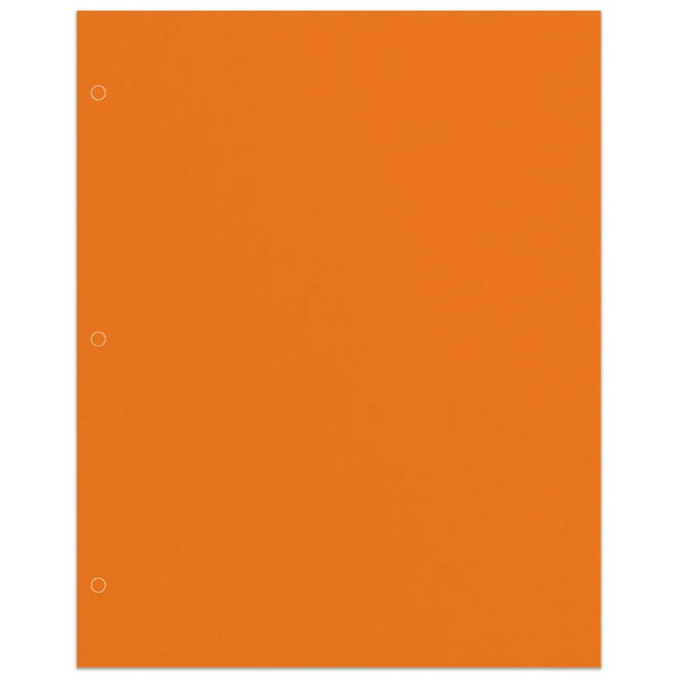 2-Pocket School-Grade Paper Folder, Letter Size, Orange
