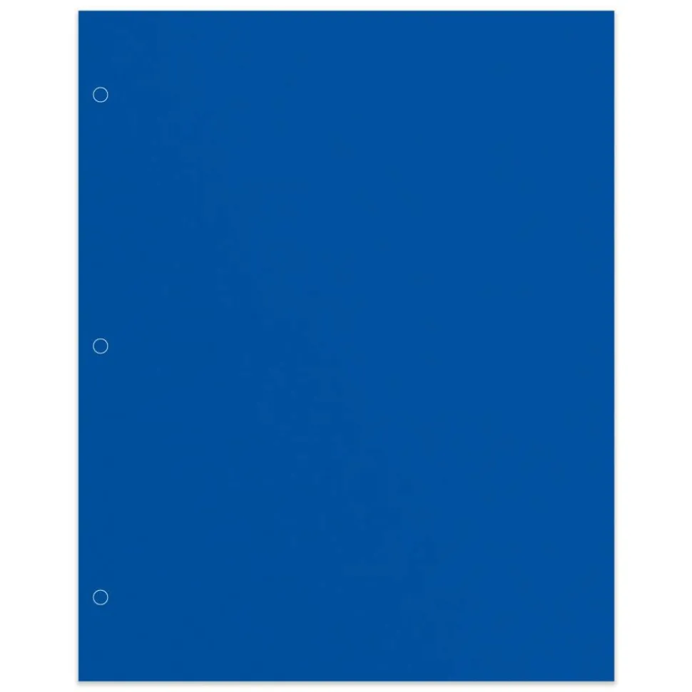 2-Pocket School-Grade Paper Folder, Letter Size, Blue
