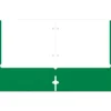 2-Pocket School-Grade Paper Folder, Letter Size, Green
