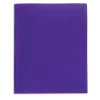 2-Pocket School-Grade Poly Folder with Prongs, Letter Size, Purple