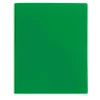2-Pocket School-Grade Poly Folder with Prongs, Letter Size, Green