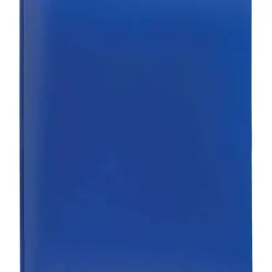 2-Pocket School-Grade Poly Folder with Prongs, Letter Size, Blue