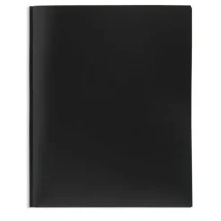2-Pocket School-Grade Poly Folders With Prongs, 8-1/2" x 11", Assorted Colors, Pack Of 36