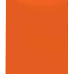 2-Pocket School-Grade Poly Folder with Prongs, Letter Size, Orange