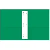 2-Pocket Textured Paper Folders With Prongs, Light Green, Pack Of 10