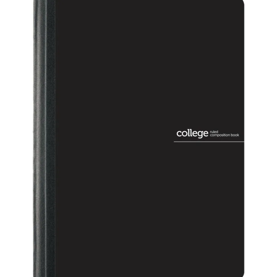 Poly Composition Book, 7-1/2" x 9-3/4", College Ruled, 80 Sheets, Black