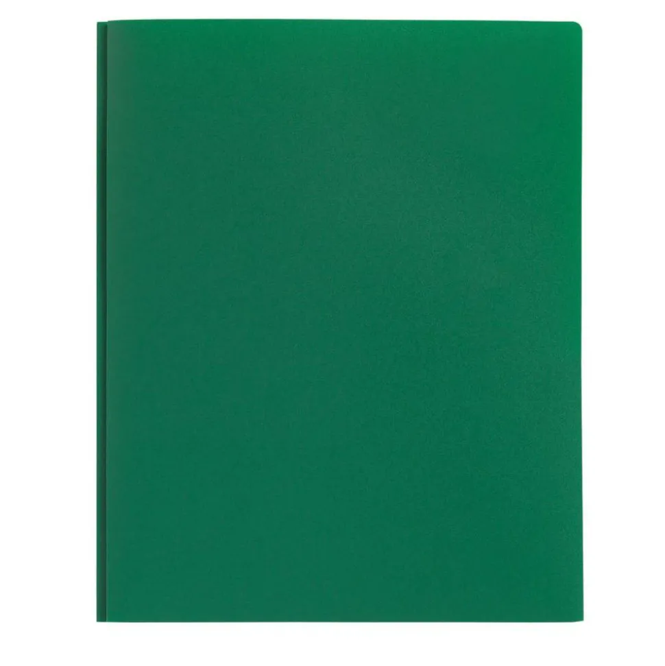 Poly 2-Pocket Portfolio With Fasteners, Green
