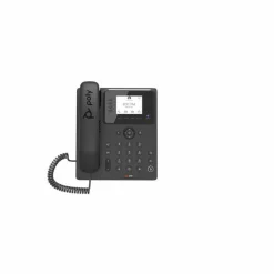 Poly CCX 350 IP Phone - Corded - Corded - Desktop, Wall Mountable - Black