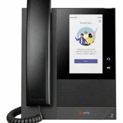 Poly CCX 400 IP Phone - Corded - Corded - Desktop, Wall Mountable - Black