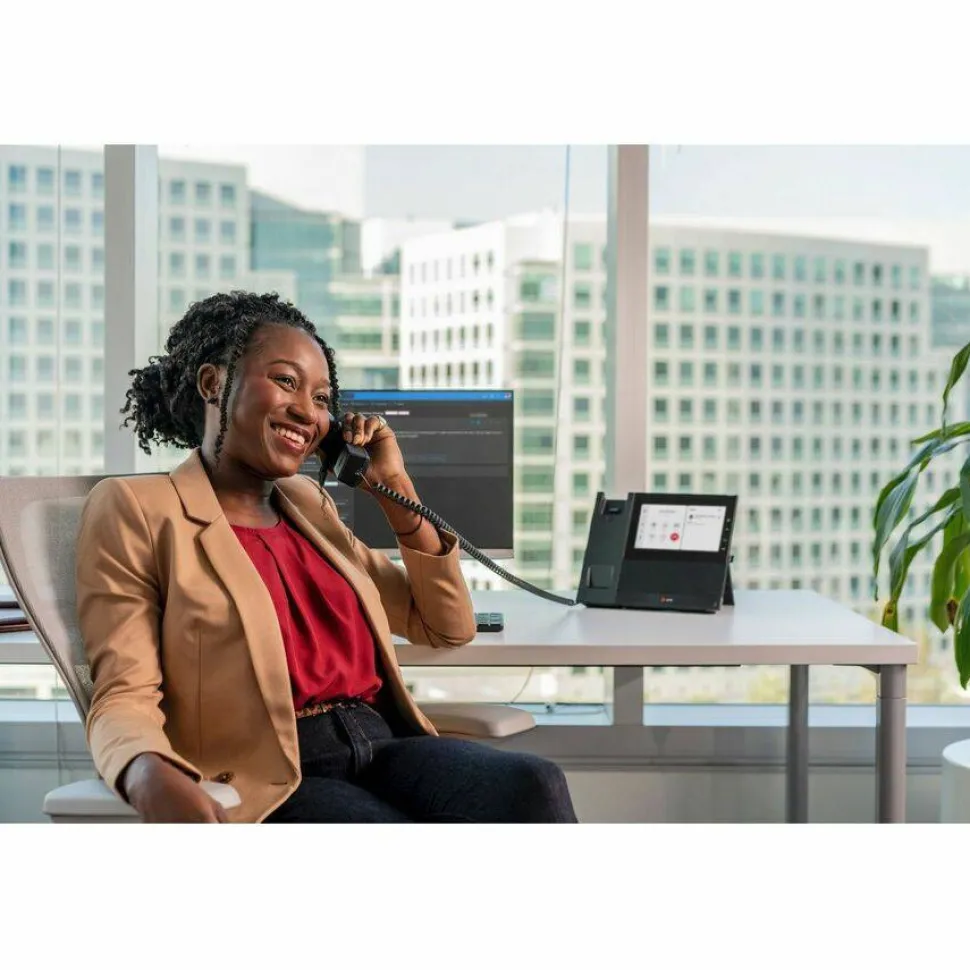 Poly CCX 600 IP Phone - Corded - Corded/Cordless - Wi-Fi, Bluetooth - Desktop - Black