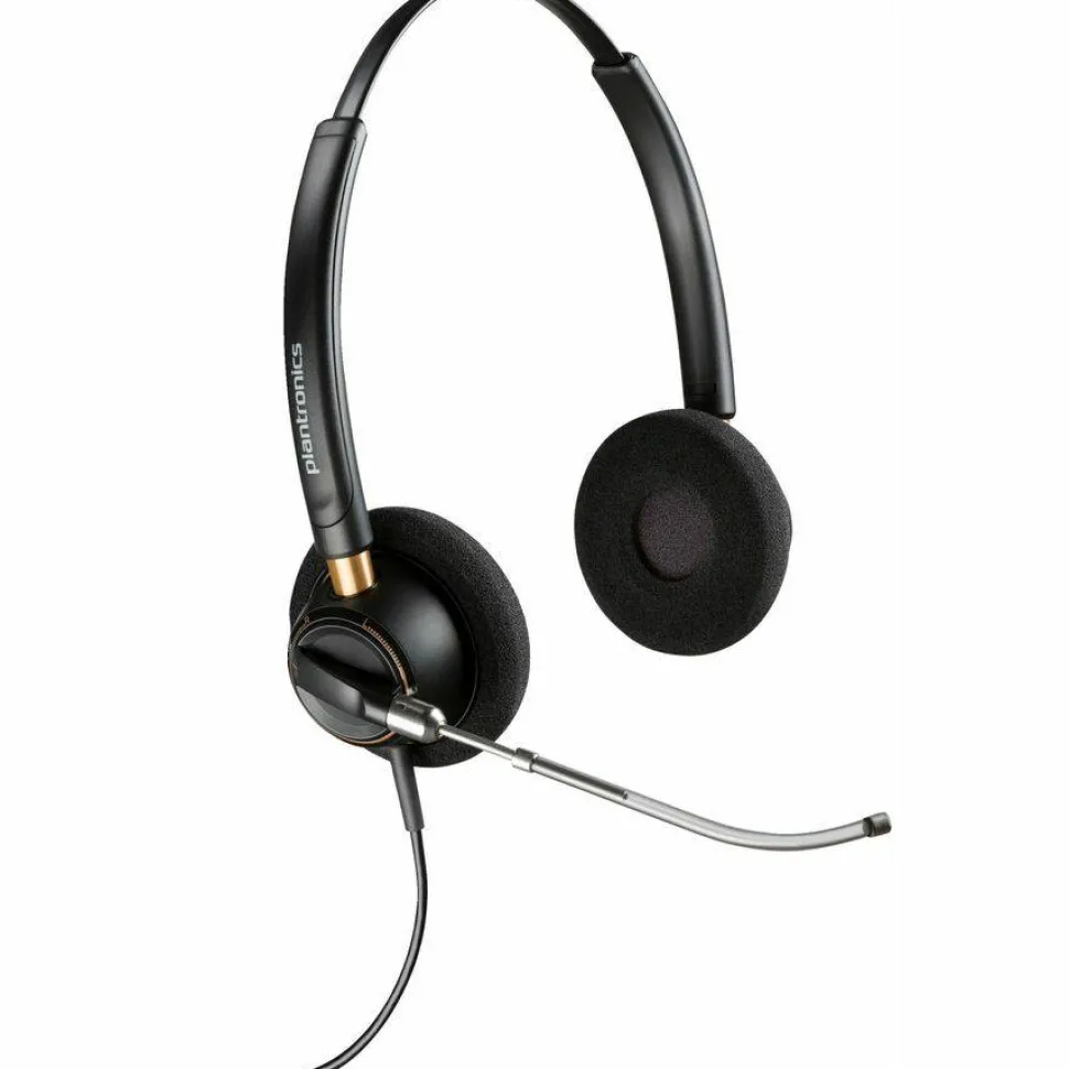 Poly EncorePro 520V Voice Tube Microphone with Quick Disconnect Binaural Headset TAA