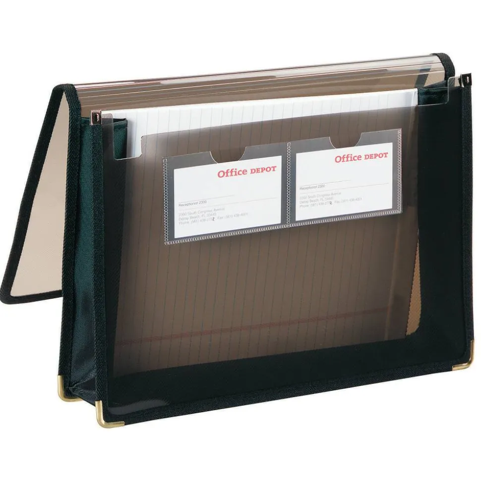 Poly Extra Deep Document Wallet, 1 Pocket, 3-1/2" Expansion, 8-1/2" x 11", Letter Size, Transparent Smoke