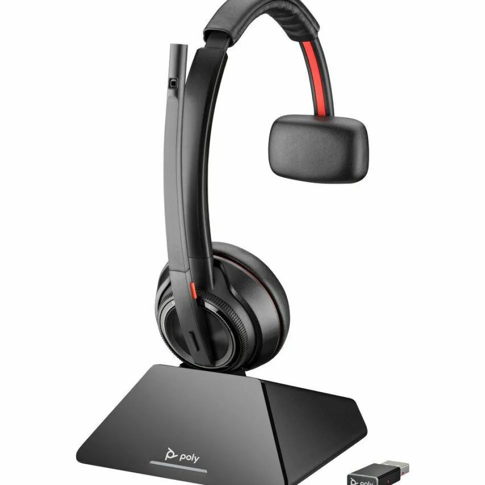 Poly Savi 8210 UC Microsoft Teams Certified DECT 1920-1930 MHz USB-A Headset