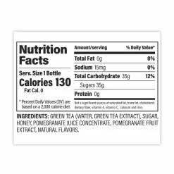 POM Wonderful Antioxidant Super Tea, Pomegranate Honey Green Tea, 12 oz Bottles, 6/Carton