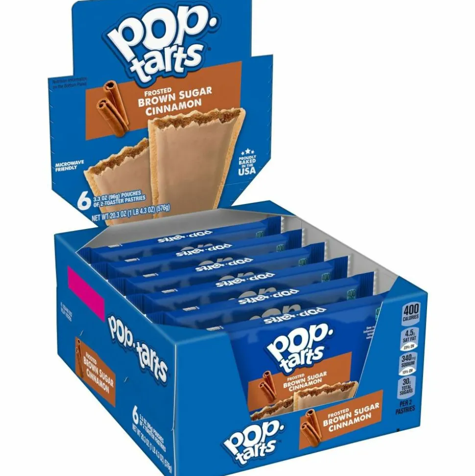 Pop-Tarts, Frosted Brown Sugar Cinnamon - Cinnamon, Brown Sugar, Frosted Brown Sugar Cinnamon - 1 - 1.27 lb - 12 / Box