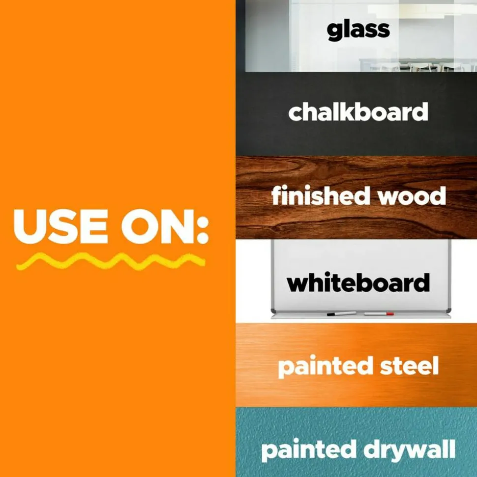 Post it Non-Magnetic Dry-Erase Whiteboard Surface, 48" x 96", White