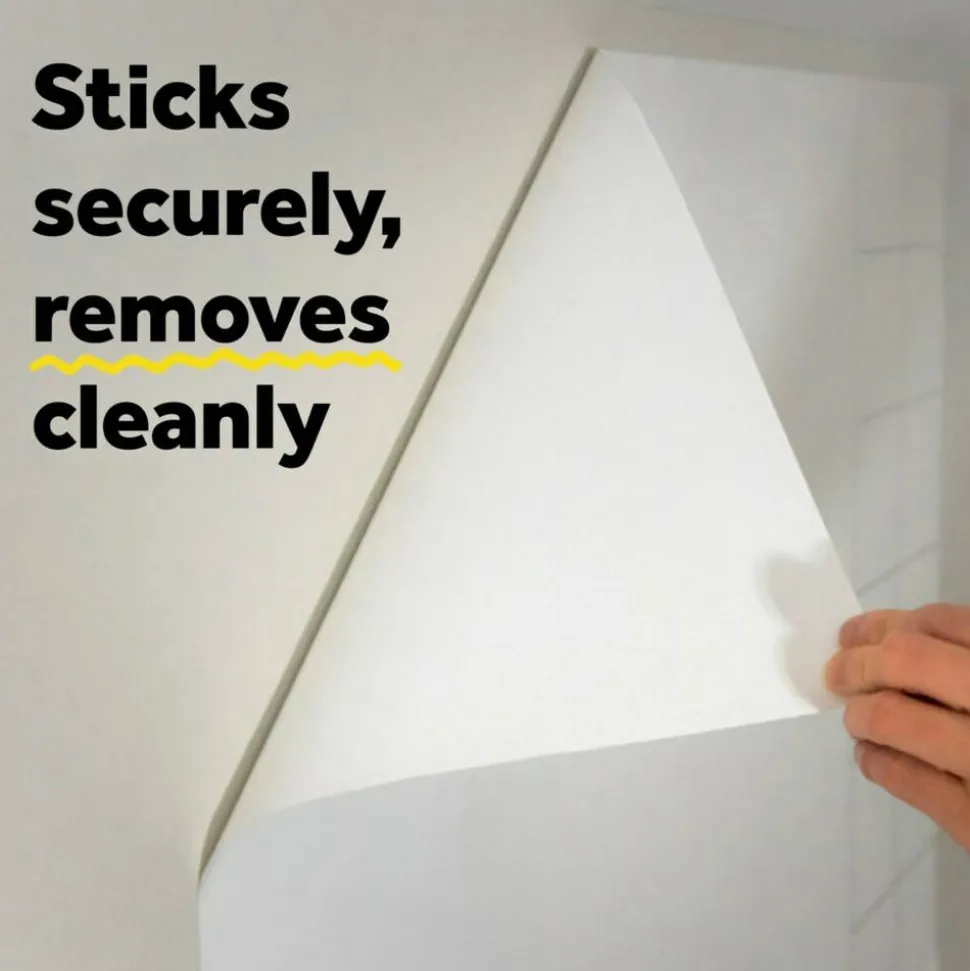 Post it Non-Magnetic Dry-Erase Whiteboard Surface, 48" x 96", White
