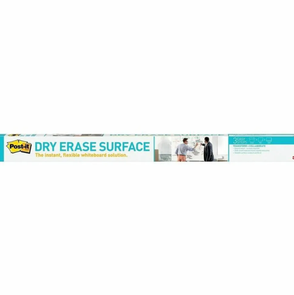 Post it Non-Magnetic Dry-Erase Whiteboard Surface, 36" x 48", White