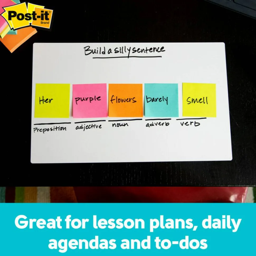 Post-it Dry Erase Sheets, 7 in x 11.3 in, 1 Pack, 3 Sheets/Pack, White, DEFSHEETS-3PK