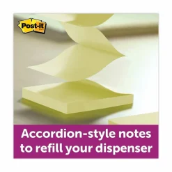 Post-it Greener Pop Up Notes, 12 Pads, 100 Sheets, 3 in x 3 in, 100% Recycled, Clean Removal, School Supplies & Office Products - R330RP12YW
