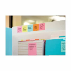 Post-it Note Dispenser, 3 x 3 in, 12 Sticky Note Pads, 90 Sheets/pad, Sticky Note Holder, Black Base, Clear Top, Classroom or Office Supplies