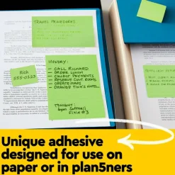 Post-it Notes, 3 x 5 in, 5 Lined Sticky Note Pads, 100 Sheets/Pad, School Supplies and Office Products, Floral Fantasy