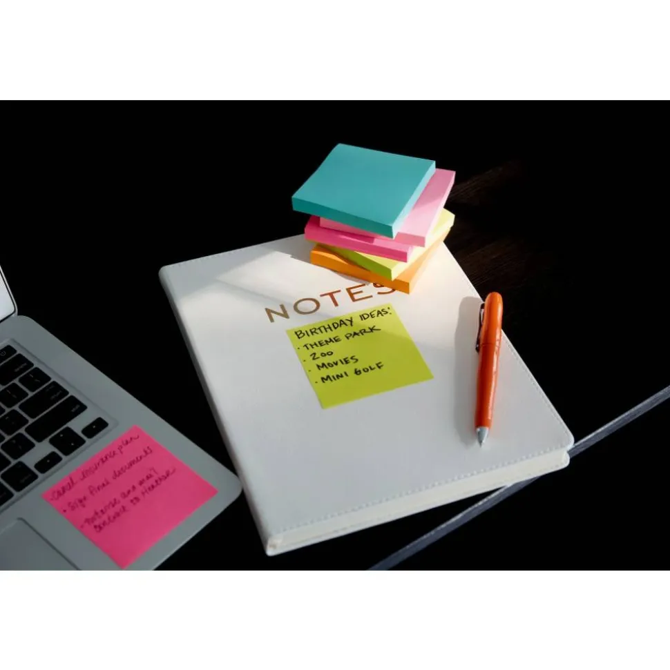Post-it Notes, 3 x 3 in, 18 Sticky Note Pads, 100 Sheets/Pad, School Supplies and Office Products, Poptimistic