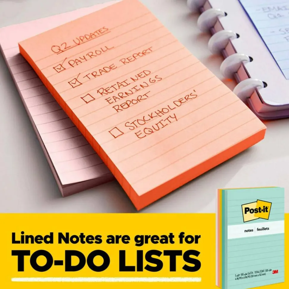 Post-it Notes, 3 x 3 in, 18 Sticky Note Pads, 100 Sheets/Pad, School Supplies and Office Products, Poptimistic