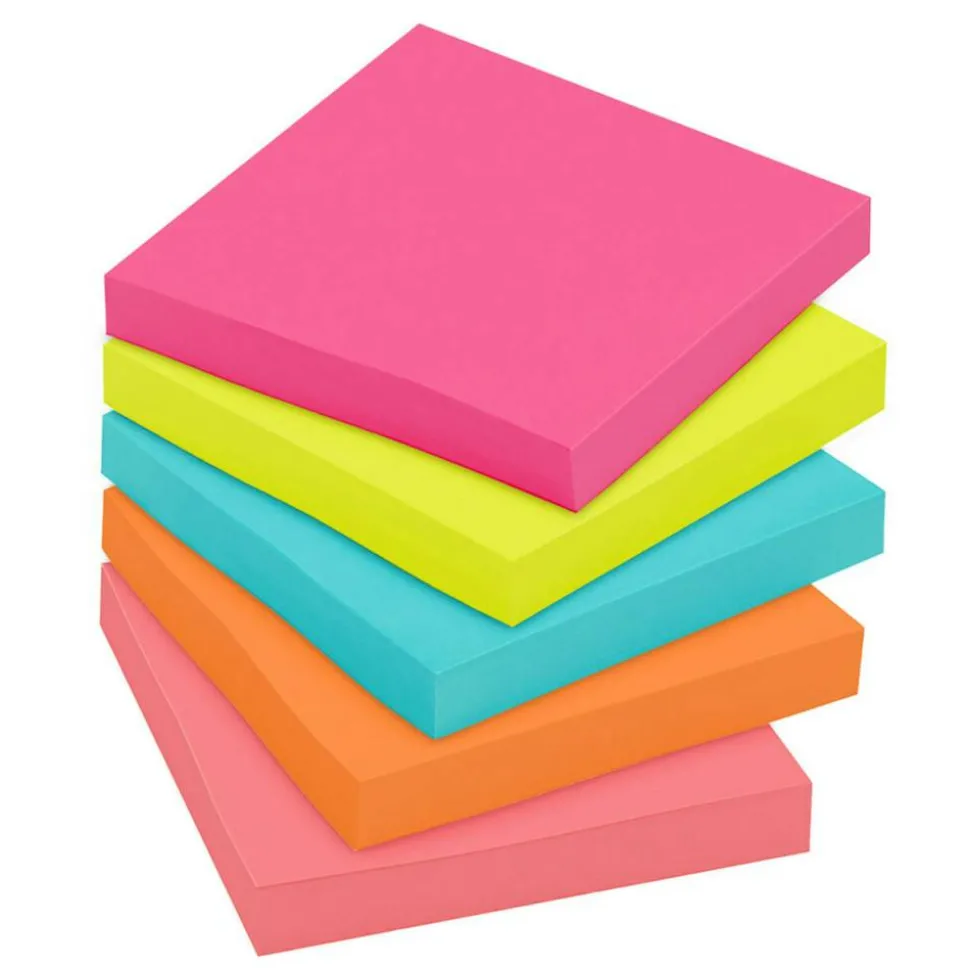Post-it Notes, 3 x 3 in, 18 Sticky Note Pads, 100 Sheets/Pad, School Supplies and Office Products, Poptimistic