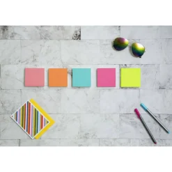 Post-it Notes, 3 x 3 in, 18 Sticky Note Pads, 100 Sheets/Pad, School Supplies and Office Products, Poptimistic