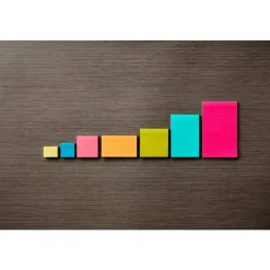 Post-it Notes, 3 x 5 in, 5 Sticky Note Pads, 100 Sheets/Pad, School Supplies and Office Products, Poptimistic