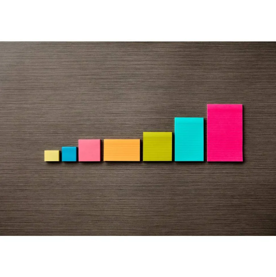 Post-it Notes, 3 x 5 in, 5 Sticky Note Pads, 100 Sheets/Pad, School Supplies and Office Products, Poptimistic